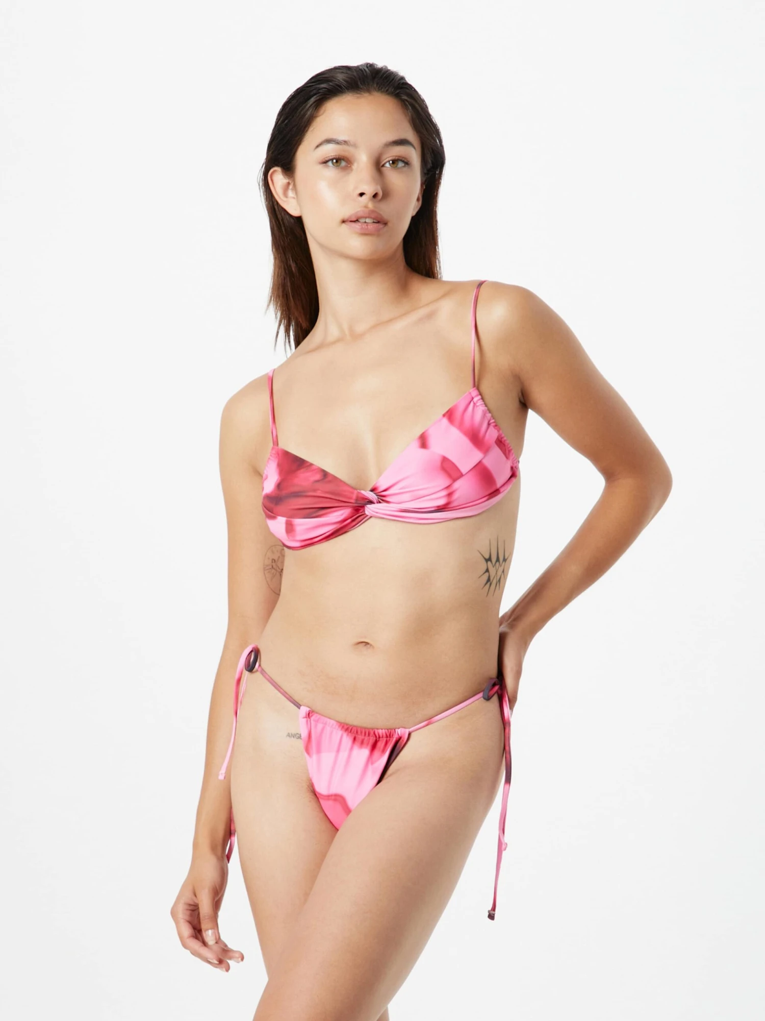 Store Skåle T-shirt-BH Bikini Kvinder Lyserød / Pitaya / Lys Pink - Billede 2