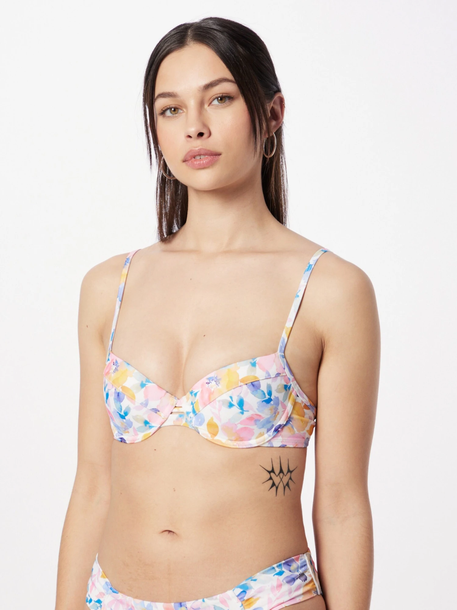 Hunkemöller Bøjle-bikinitoppe T-shirt-BH Bikinioverdel Palma Kvinder Hvid - Billede 2