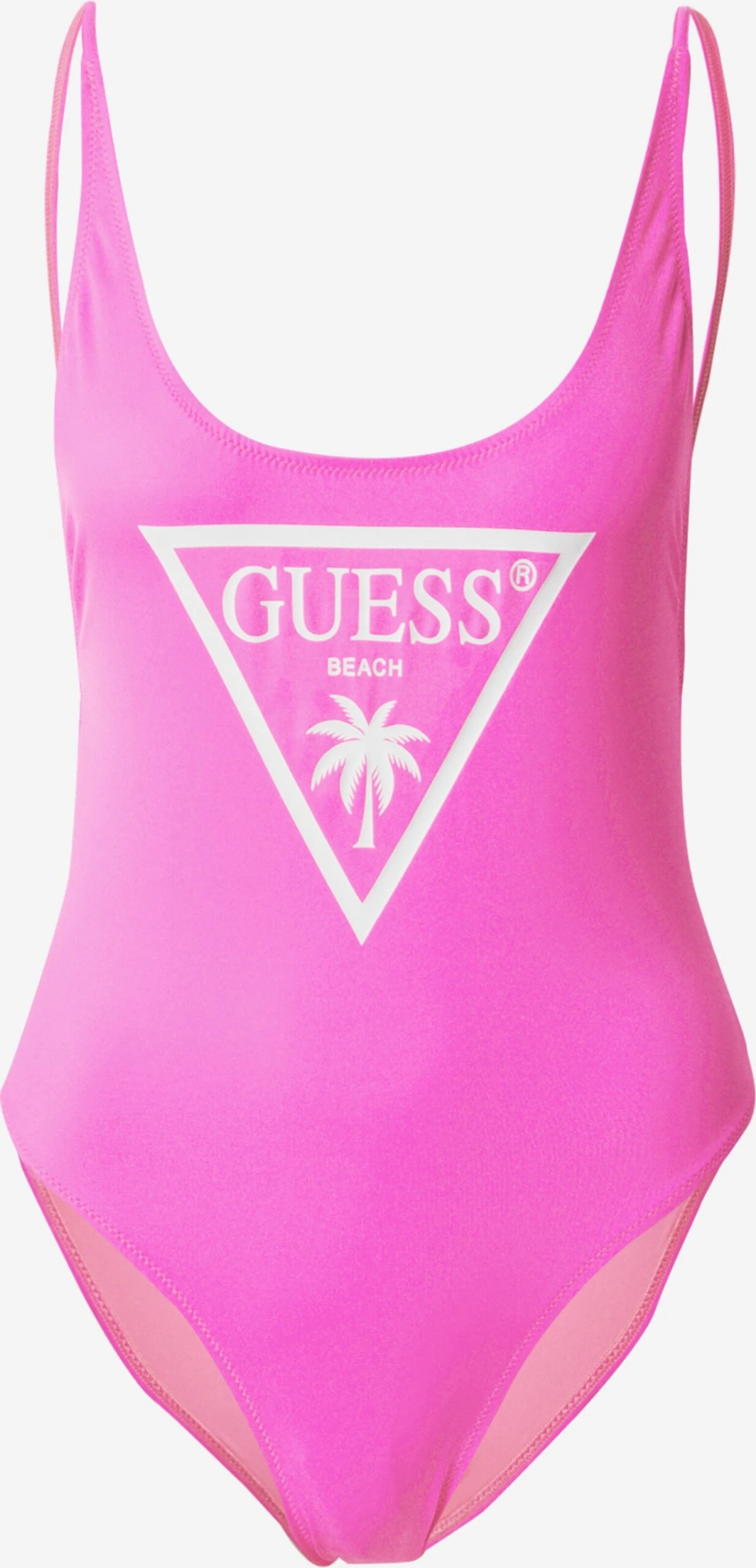 Guess Badedragte Bustier Badedragt Kvinder Neonpink