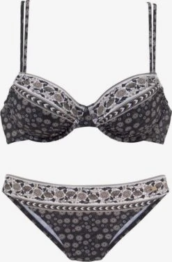 Jette Bøjle-bikinier T-shirt-BH Bikini Kvinder Sort