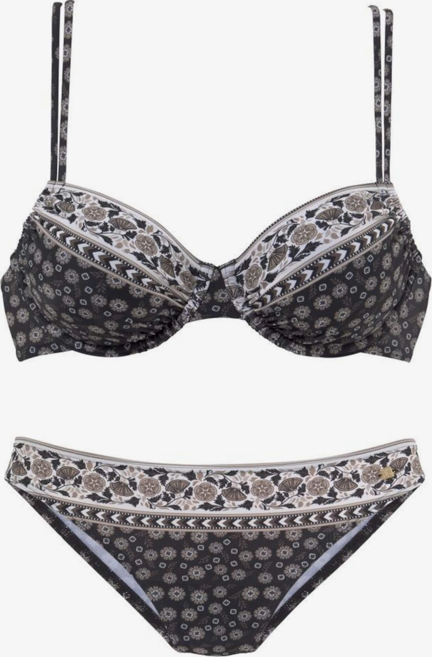 Jette Bøjle-bikinier T-shirt-BH Bikini Kvinder Sort