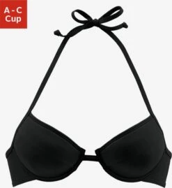Bench Bøjle-bikinitoppe Push-up Bikinioverdel Perfect Kvinder Sort