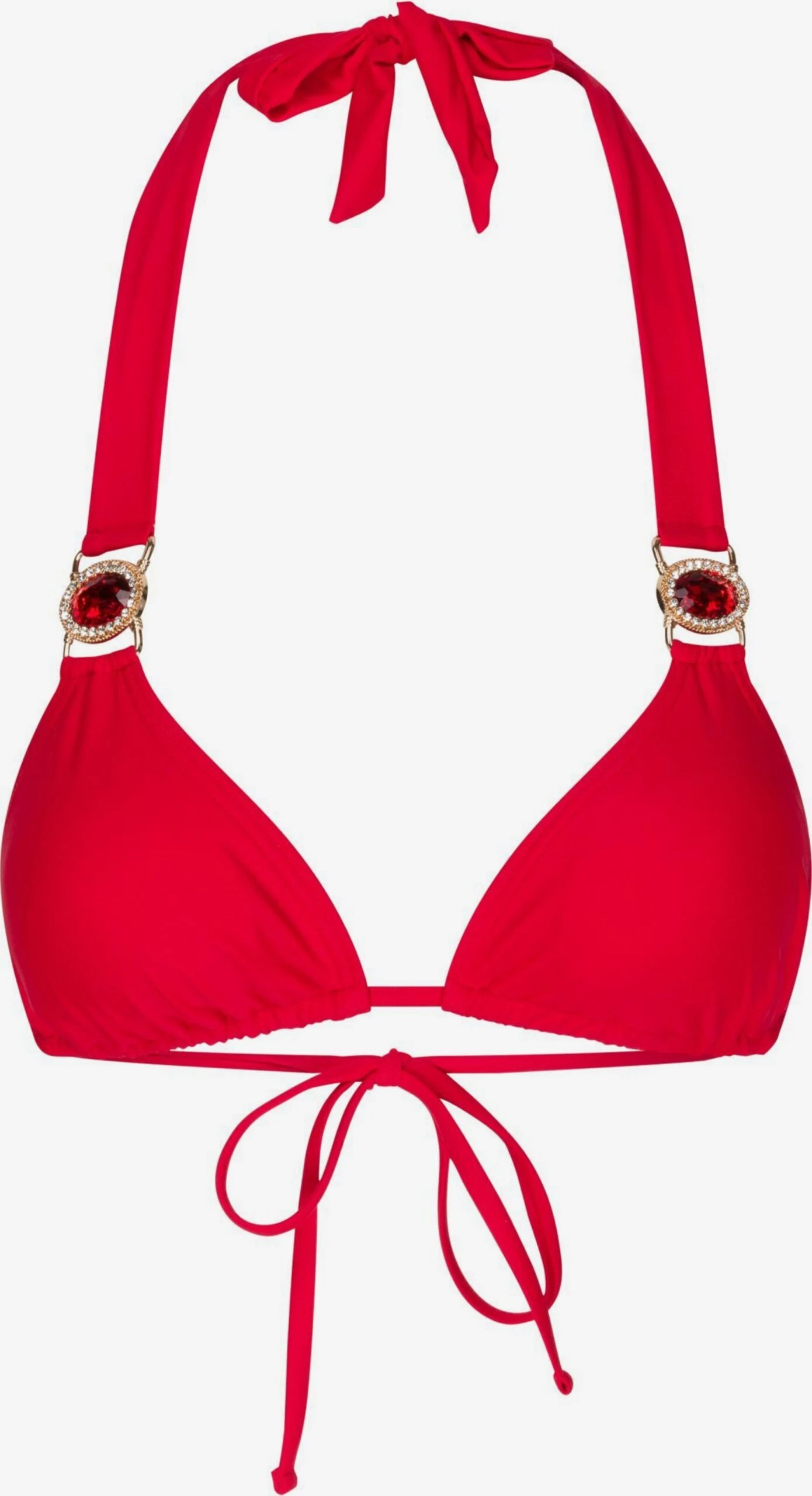 Trekants-bikinitoppe Triangel Bikinioverdel Amour Kvinder Rød