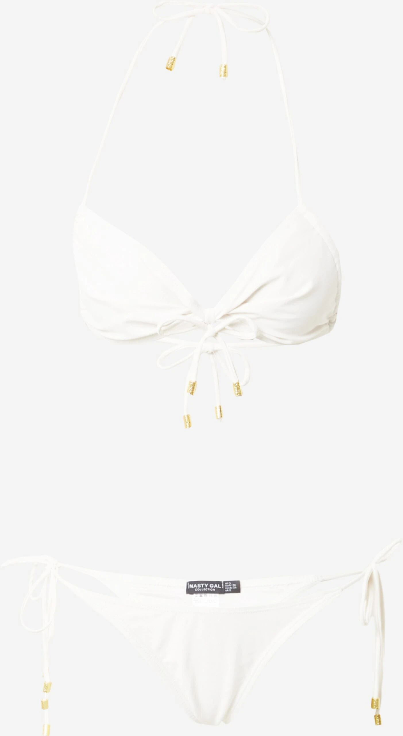 NASTY GAL Store Skåle Bikini Kvinder Creme