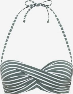 S.Oliver Bandeau-bikinitoppe Bandeau Bikinioverdel Kvinder Khaki