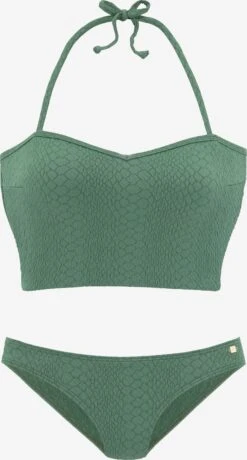 Jette Store Skåle Bustier Bikini Kvinder Grøn