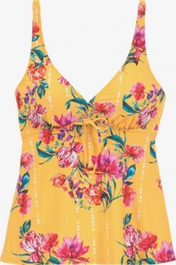 Sunseeker Tankinier Triangel Tankini-overdel Kvinder Gul