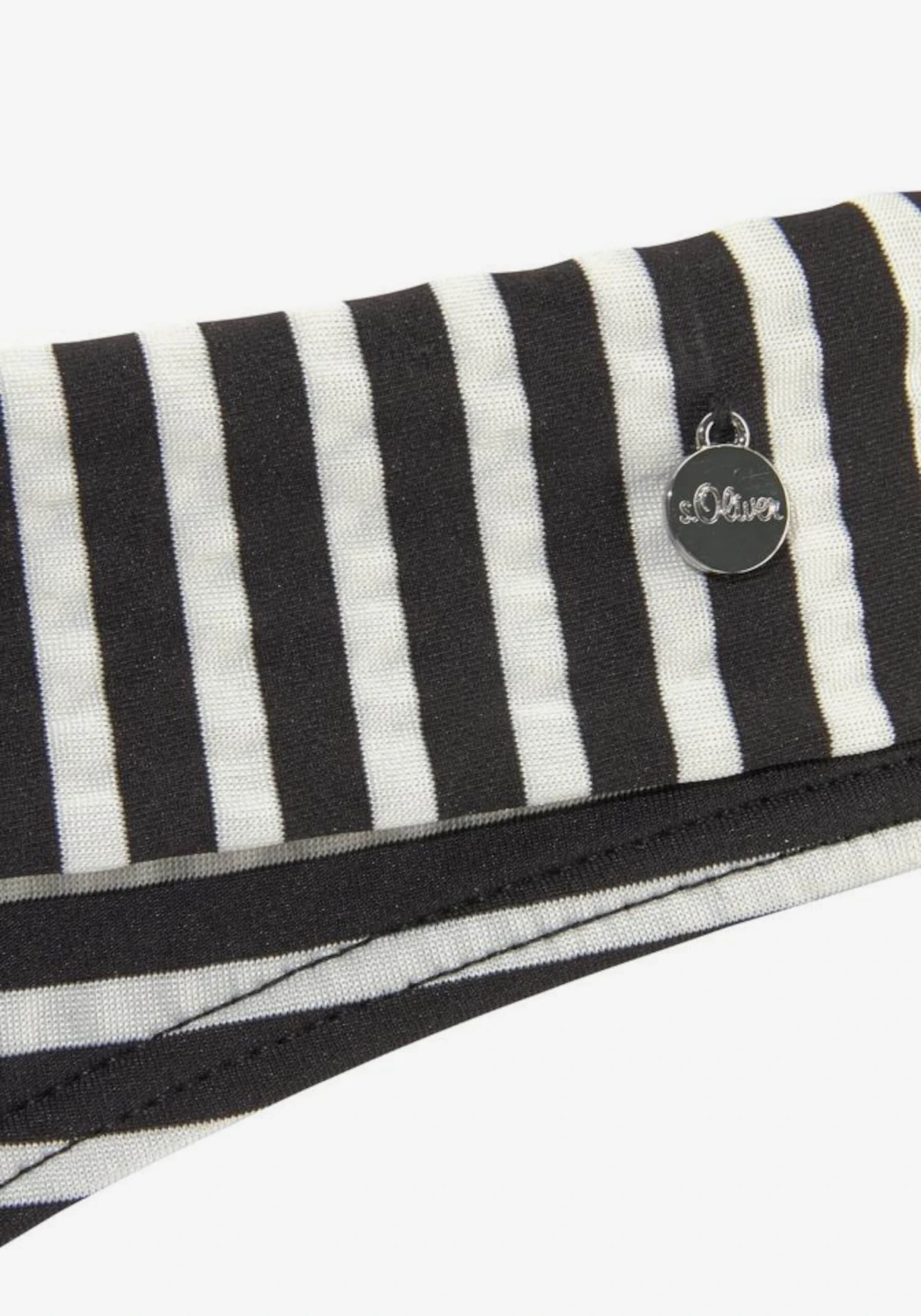 S.Oliver Bøjle-bikinier T-shirt-BH Bikini Kvinder Sort / Hvid - Billede 4