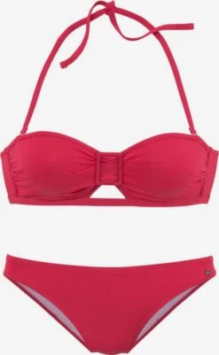 S.Oliver Bandeau-bikinier Bandeau Bikini Kvinder Pitaya