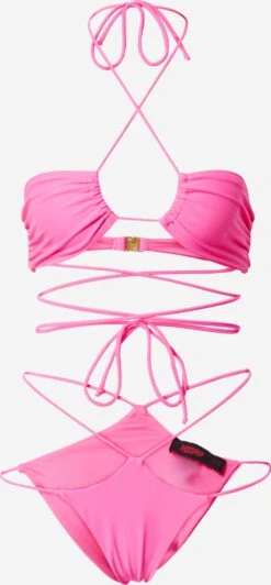 Store Skåle T-shirt-BH Bikini Kvinder Pink