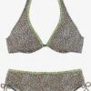 Buffalo Bøjle-bikinier Triangel Bikini Kvinder Beige / Sort