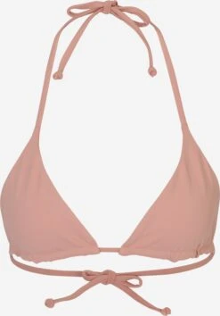Trekants-bikinitoppe Triangel Bikinioverdel Kvinder Lyserød