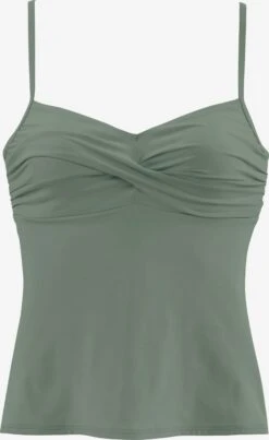 S.Oliver Tankinier Bustier Tankini-overdel Kvinder Oliven