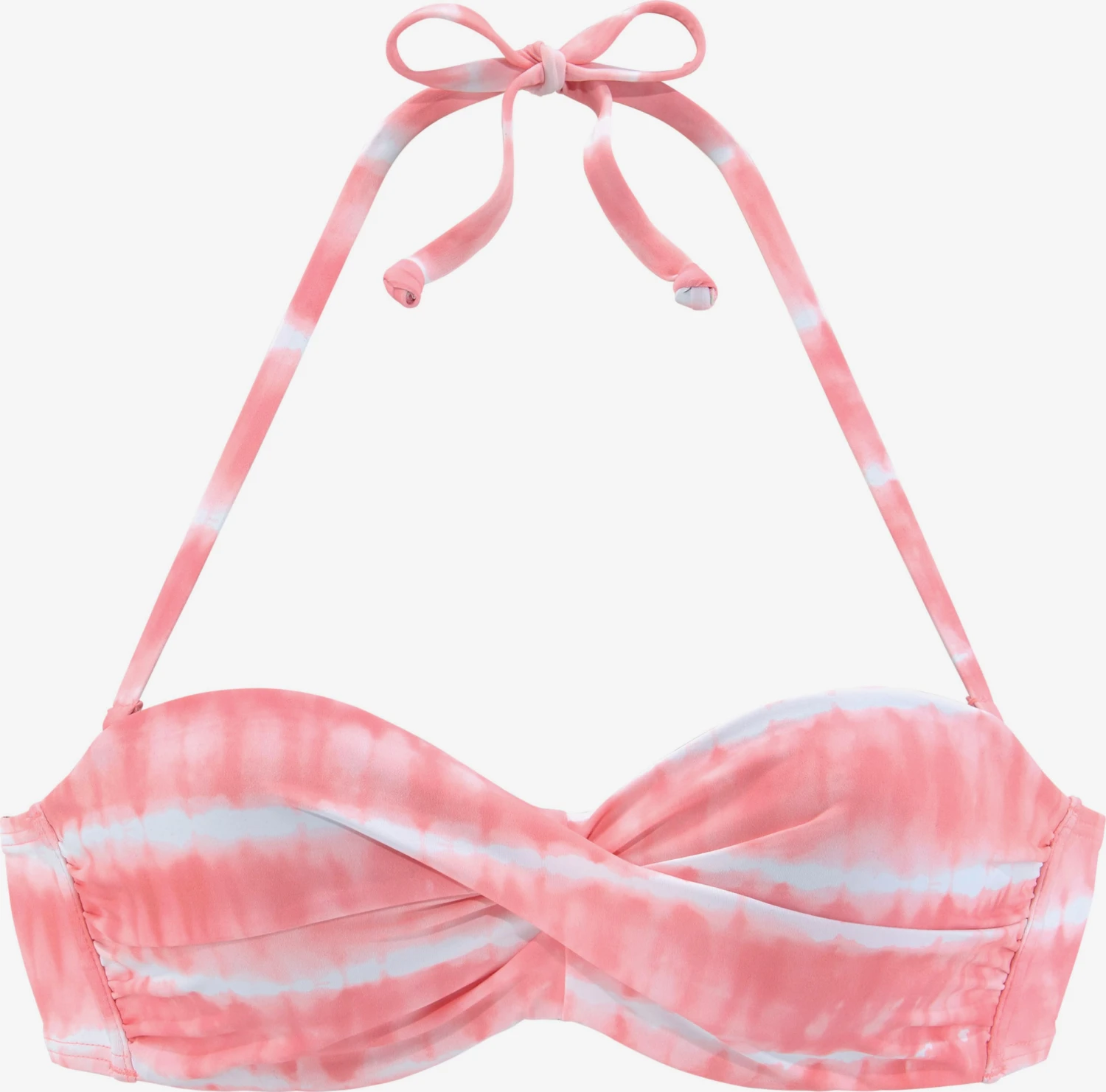 S.Oliver Bandeau-bikinitoppe Bandeau Bikinioverdel Kvinder Pink-meleret
