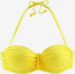 Buffalo Bandeau-bikinitoppe Bandeau Bikinioverdel Kvinder Lemon