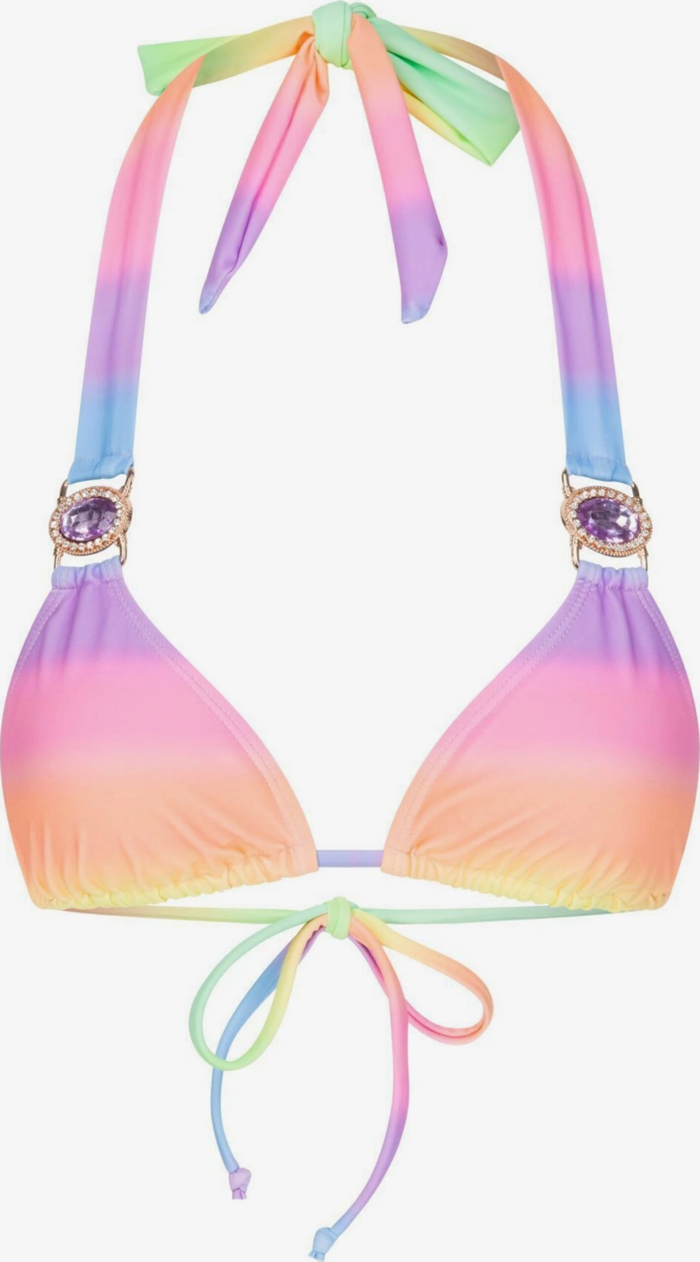 Trekants-bikinitoppe Triangel Bikinioverdel Club Tropicana Kvinder Blandingsfarvet