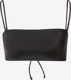 WEEKDAY Bandeau-bikinitoppe Bandeau Bikinioverdel Aura Kvinder Sort