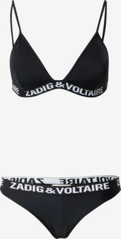 Zadig & Voltaire Store Skåle T-shirt-BH Bikini Kvinder Sort