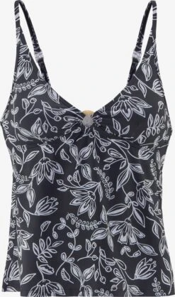 Tankinier Triangel Tankini-overdel Kvinder Sort