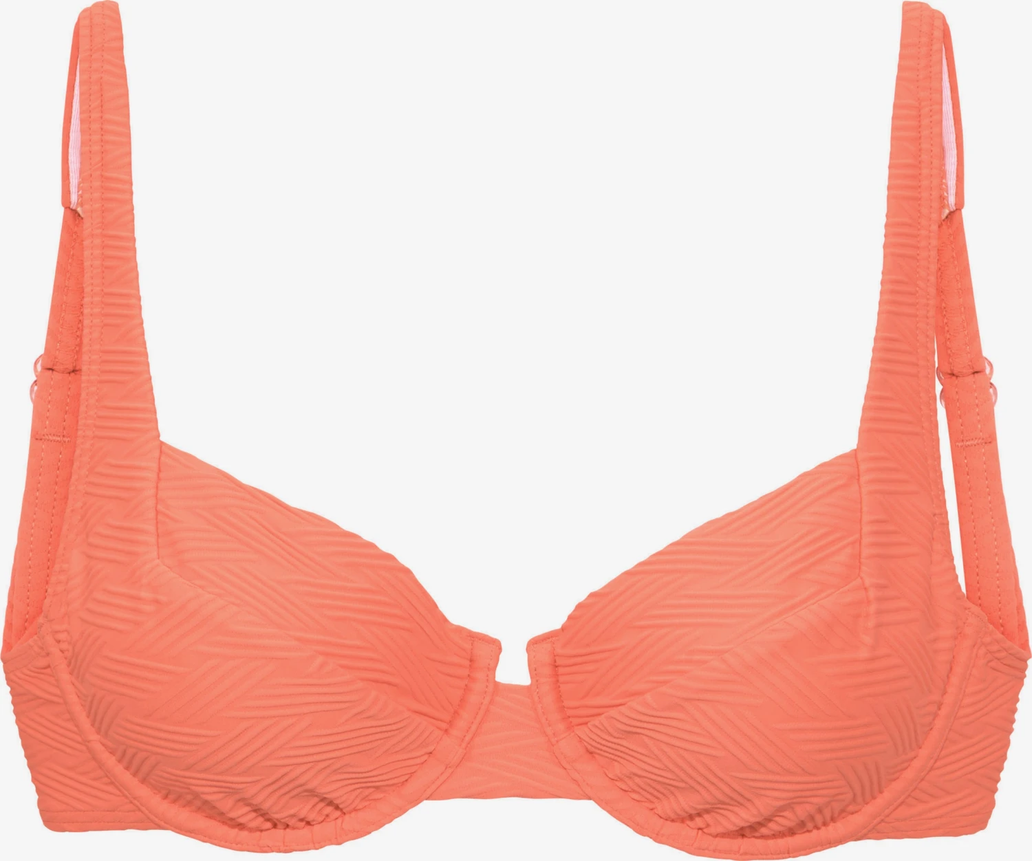 Sunseeker Bøjle-bikinitoppe T-shirt-BH Bikinioverdel Kvinder Fersken