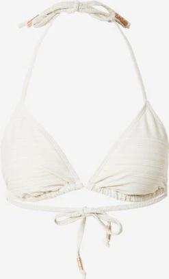 Hunkemöller Trekants-bikinitoppe Triangel Bikinioverdel Kvinder Guld / Hvid