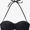 Buffalo Bandeau-bikinitoppe Bandeau Bikinioverdel Happy Kvinder Sort