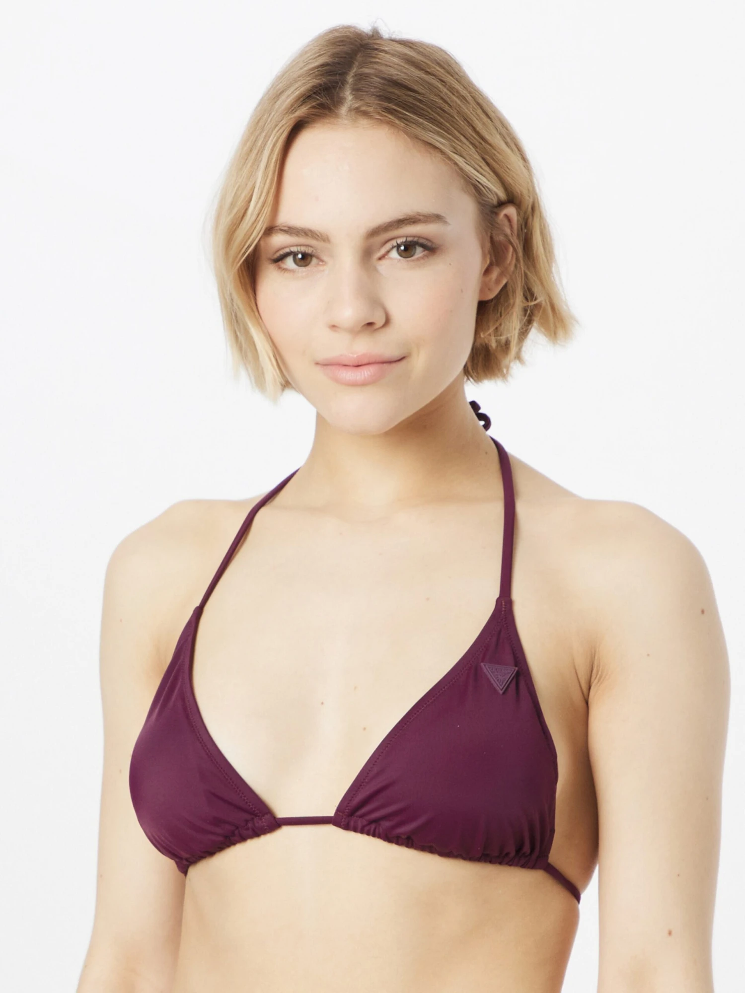 Guess Trekants-bikinitoppe Triangel Bikinioverdel Kvinder Mørkelilla - Billede 2