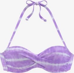 S.Oliver Bandeau-bikinitoppe Bandeau Bikinioverdel Kvinder Lilla