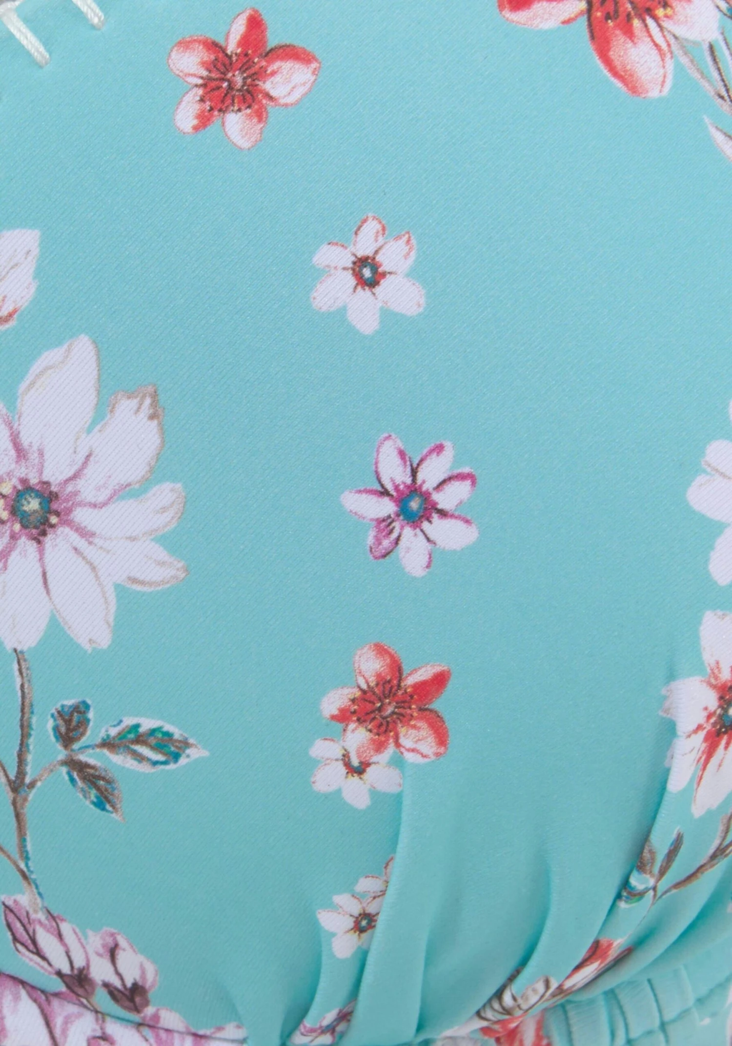 Sunseeker Push-up-bikinitoppe Push-up Bikinioverdel Ditsy Kvinder Lyseblå - Billede 2