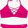 VENICE BEACH Trekants-bikinier Triangel Bikini Kvinder Pink