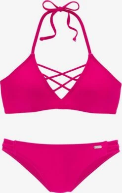 VENICE BEACH Trekants-bikinier Triangel Bikini Kvinder Pink