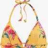 Sunseeker Trekants-bikinitoppe Triangel Bikinioverdel Kvinder Gylden Gul