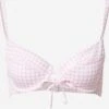 Hunkemöller Bøjle-bikinitoppe T-shirt-BH Bikinioverdel Kvinder Lys Pink