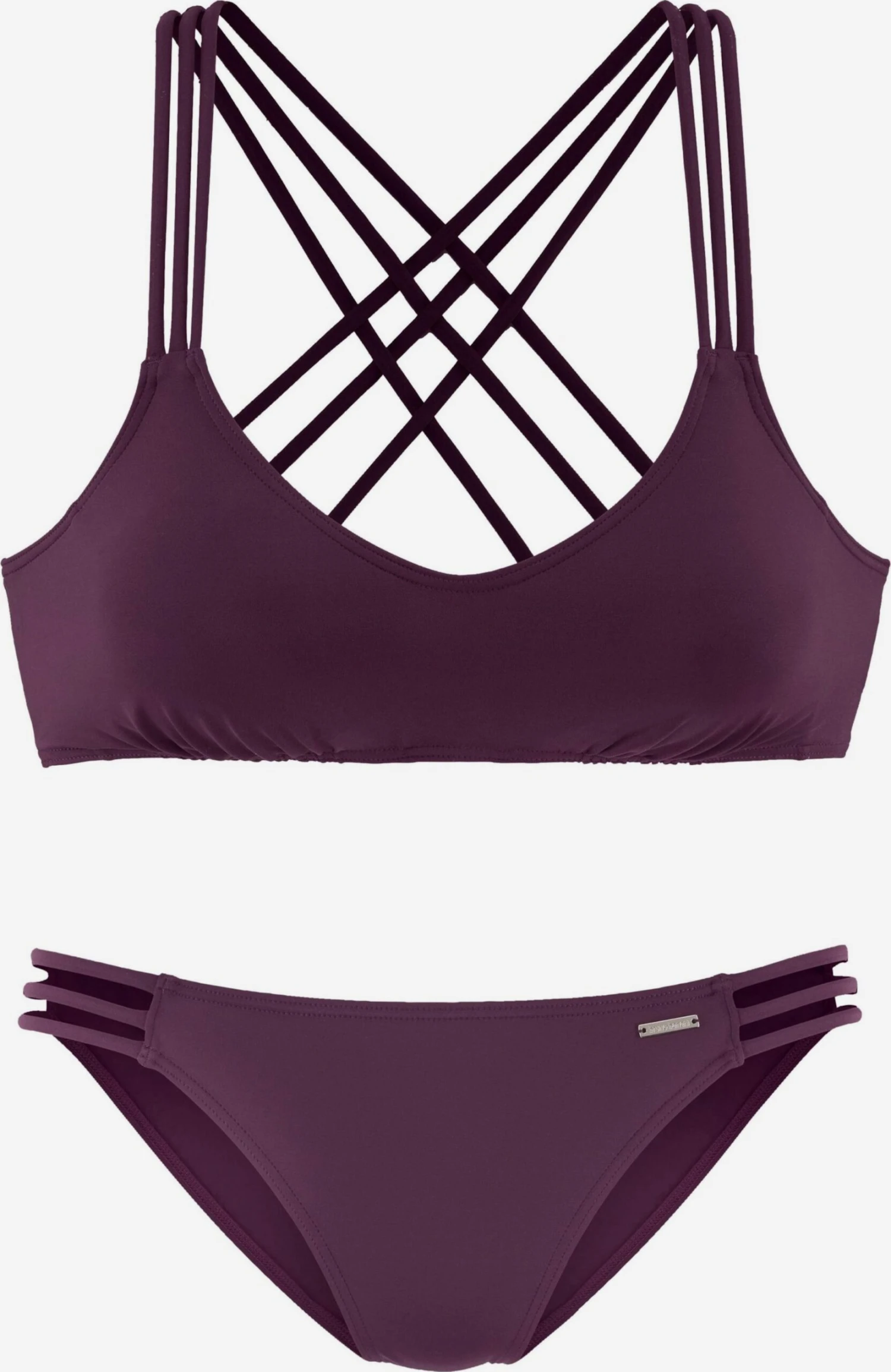 Bruno Banani Bustier-bikinier Bustier Bikini Kvinder Bordeaux