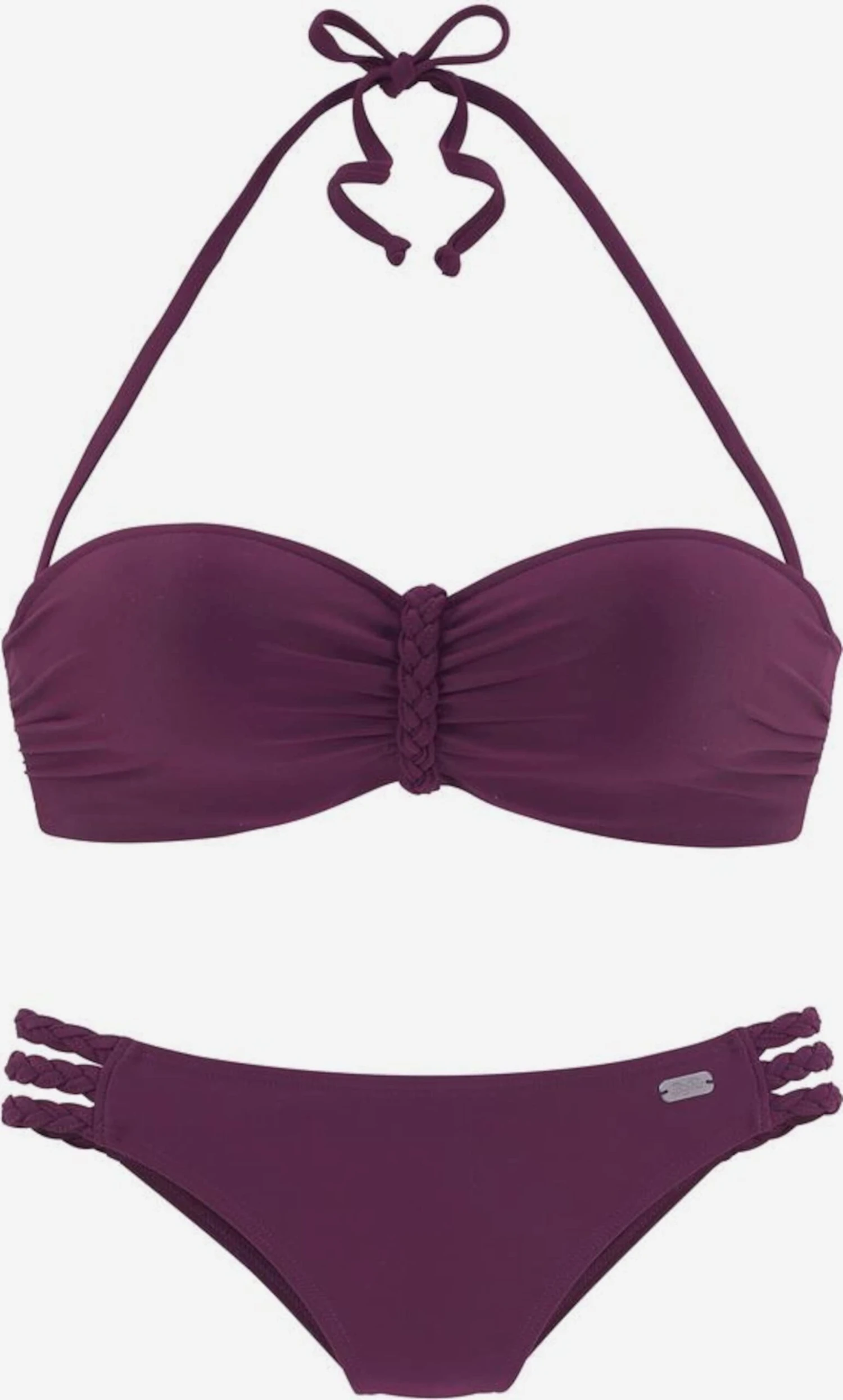 Buffalo Bandeau-bikinier Bandeau Bikini Kvinder Bordeaux