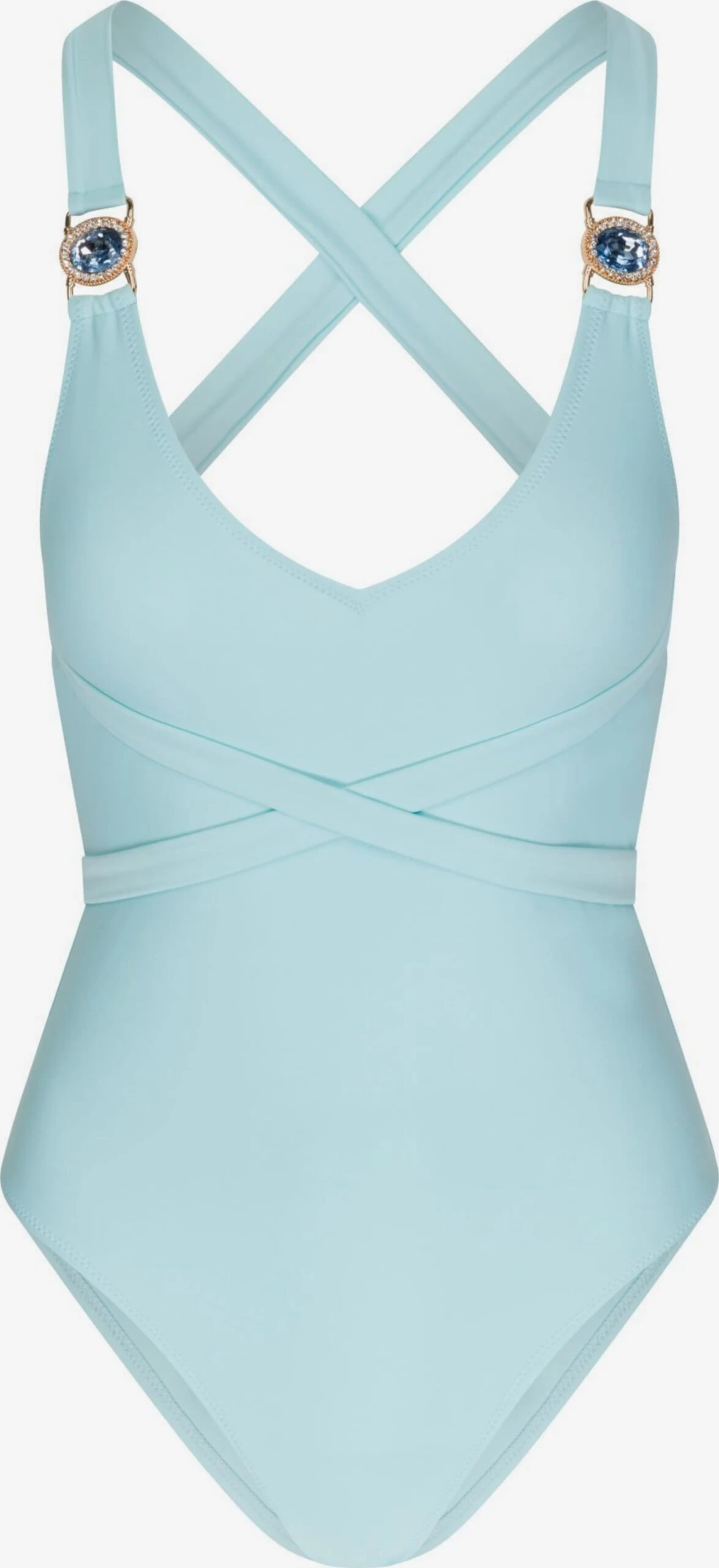 Badedragte Bustier Badedragt Amour Kvinder Pastelblå