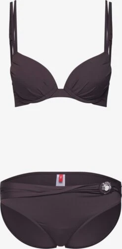 S.Oliver Push-up-bikinier Push-up Bikini Kvinder Brun