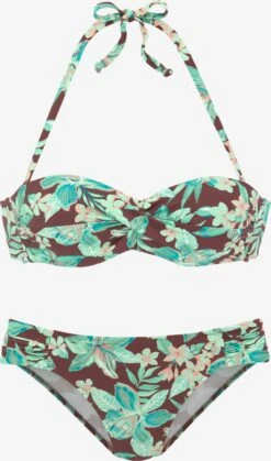 S.Oliver Bøjle-bikinier Bandeau Bikini Kvinder Brun