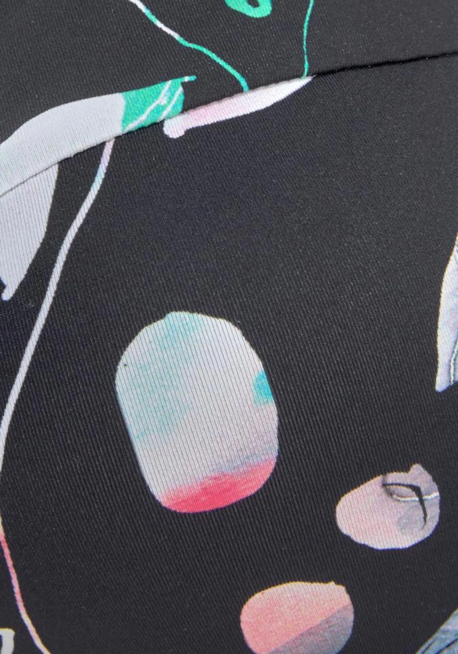 Sunseeker Bøjle-bikinitoppe T-shirt-BH Bikinioverdel Leaves Kvinder Sort - Billede 5