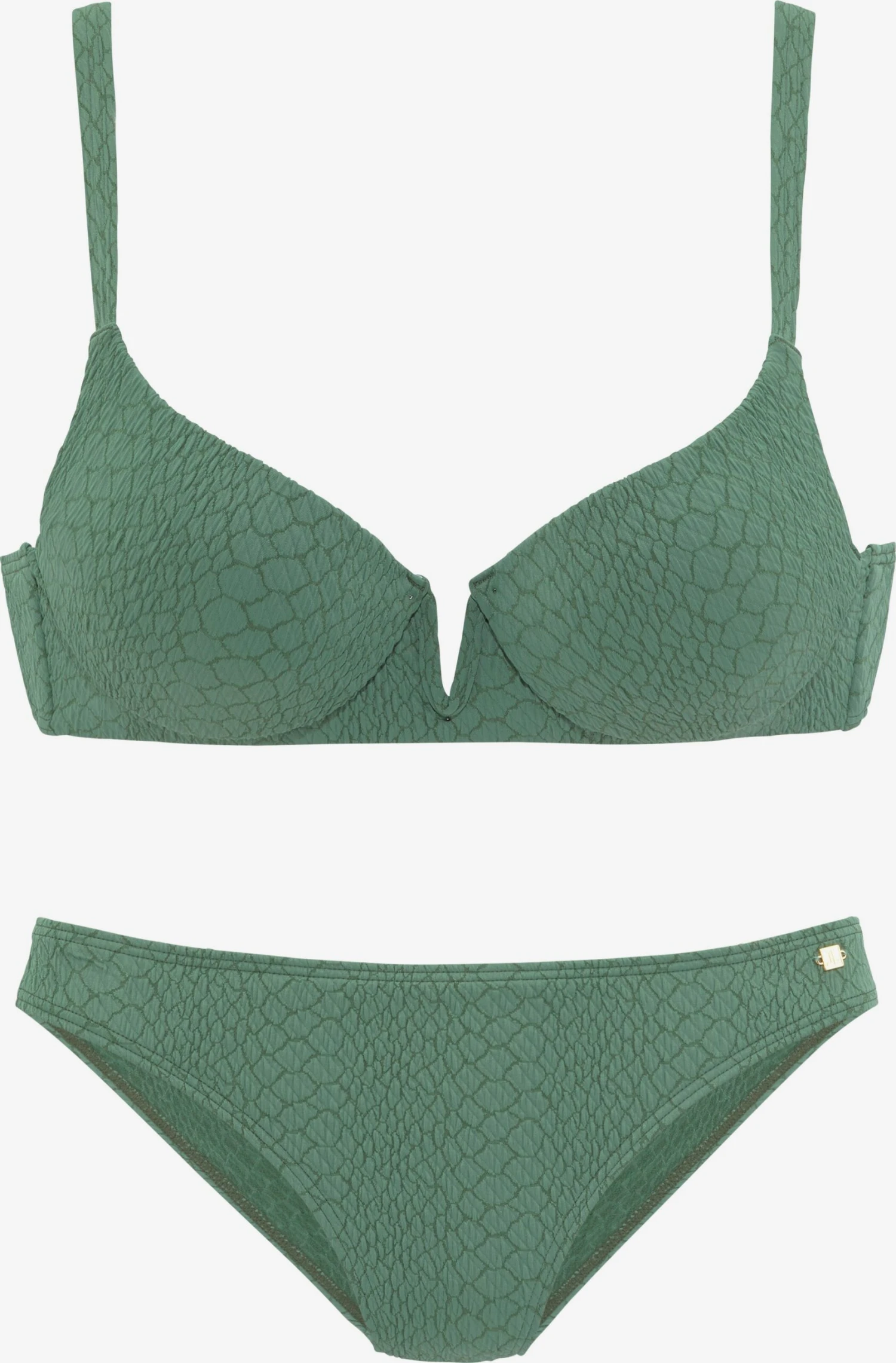 Jette Bøjle-bikinier T-shirt-BH Bikini Kvinder Grøn