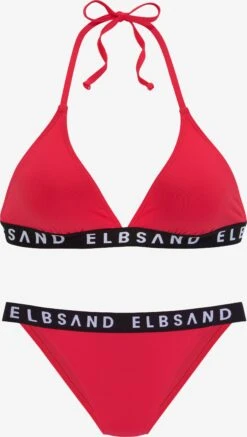 Elbsand Trekants-bikinier Triangel Bikini Kvinder Rød