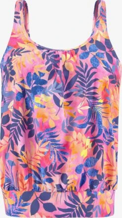 Tankinier Bustier Tankini-overdel Kvinder Blandingsfarvet / Lys Pink