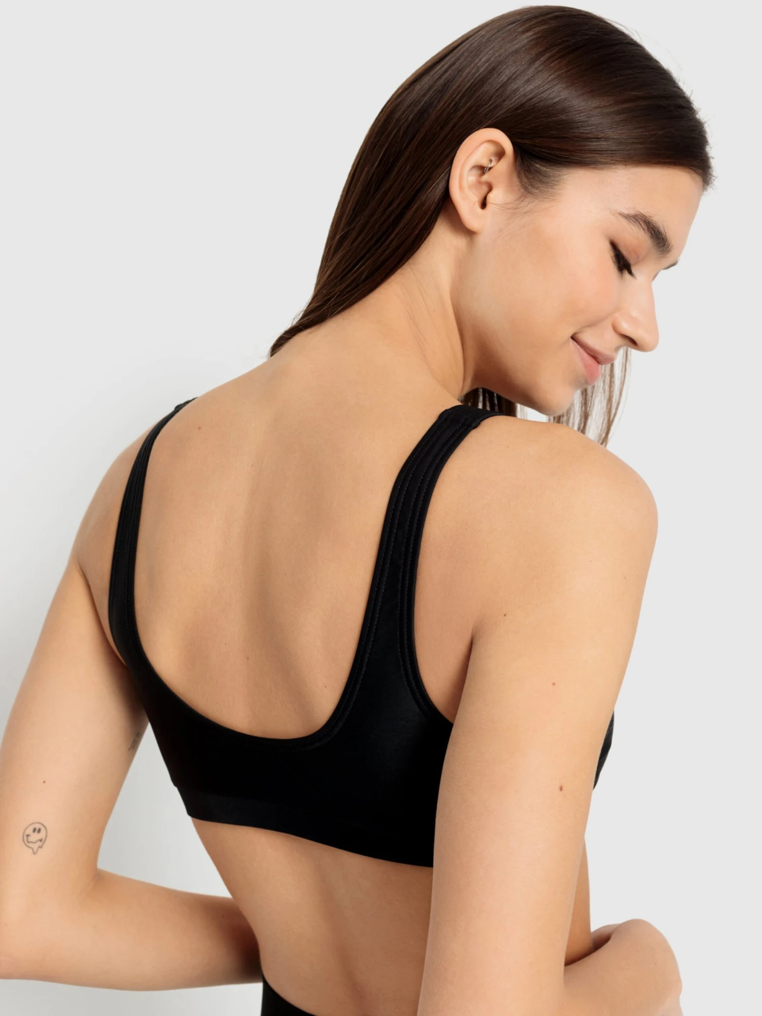 Bustier-bikinitoppe Bustier Bikinioverdel Gina Kvinder Sort - Billede 2