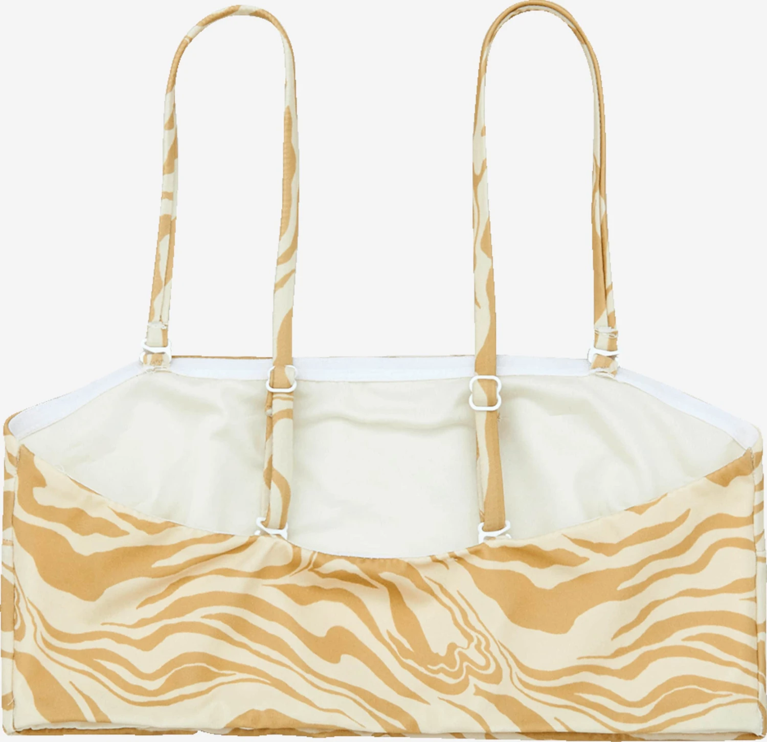 EDITED Bustier-bikinitoppe Bustier Bikinioverdel Caio Kvinder Creme - Billede 3