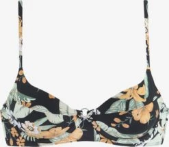 Sunseeker Bøjle-bikinitoppe T-shirt-BH Bikinioverdel Kvinder Sort