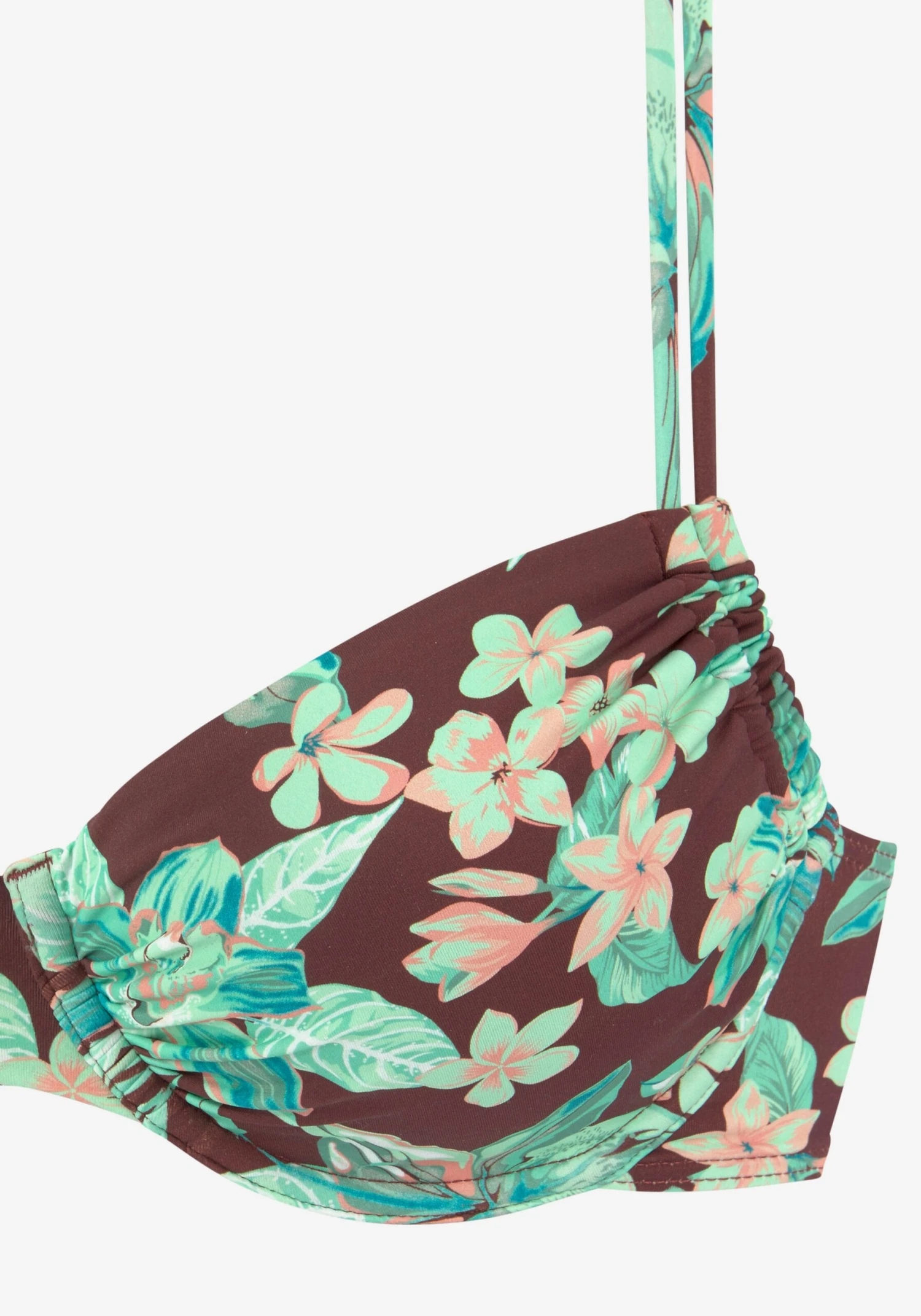 S.Oliver Bøjle-bikinier T-shirt-BH Bikini Kvinder Brun / Grøn - Billede 3