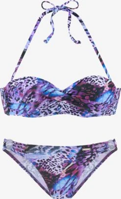 Bruno Banani Bandeau-bikinier Bandeau Bikini Kvinder Blomme / Lilla