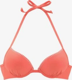 Sunseeker Bøjle-bikinitoppe Push-up Bikinioverdel Dainty Kvinder Pink