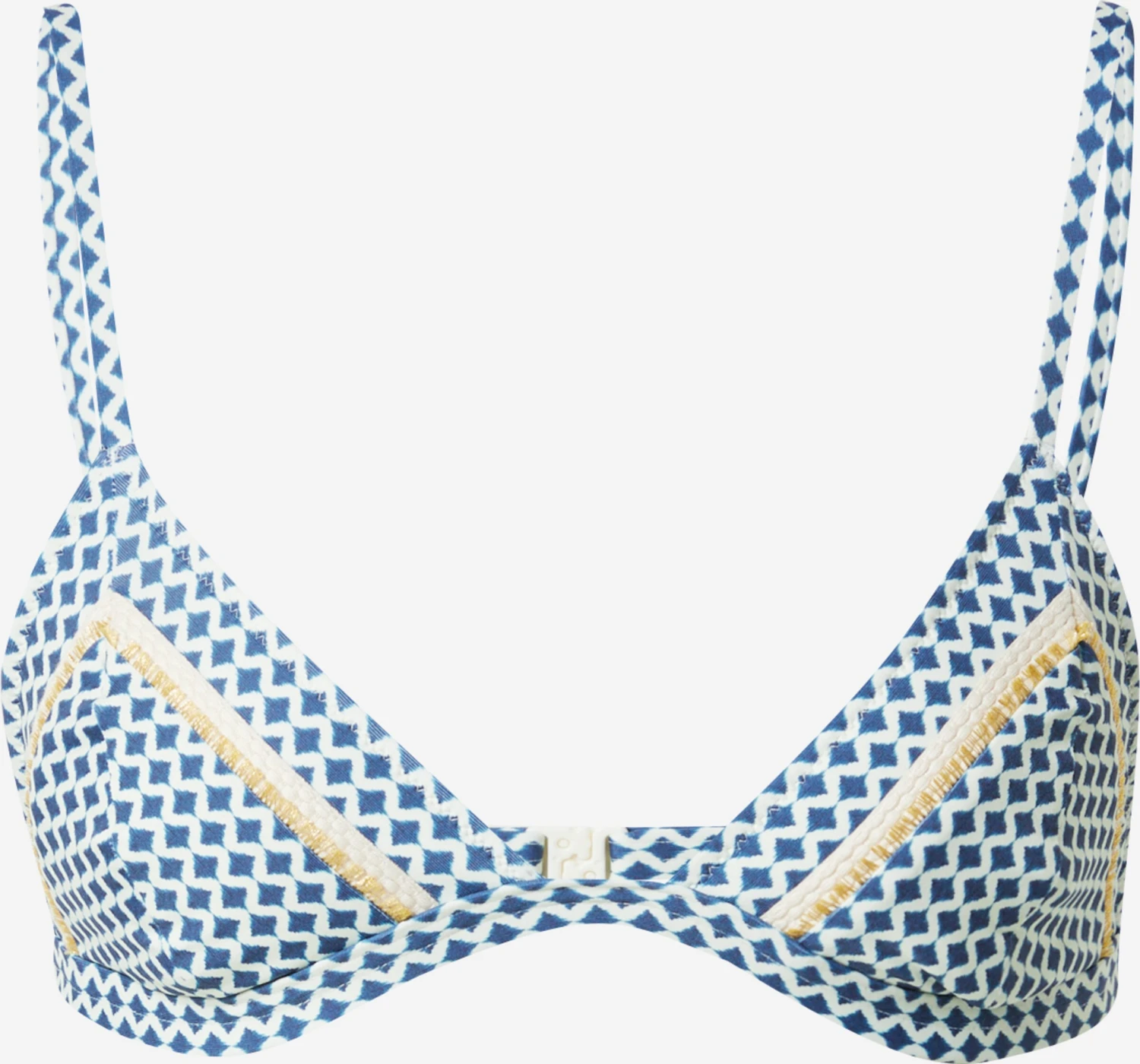 Watercult Trekants-bikinitoppe Triangel Bikinioverdel Nautic Call Kvinder Creme / Navy