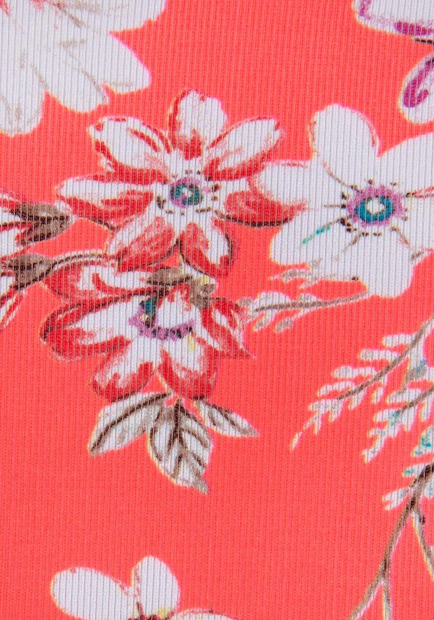 Sunseeker Push-up-bikinitoppe Push-up Bikinioverdel Ditsy Kvinder Orangerød - Billede 2